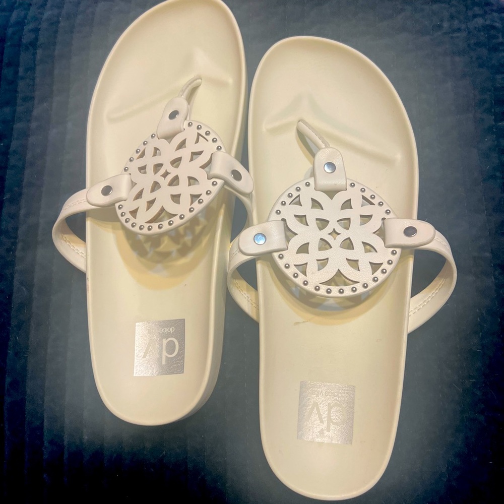 White Dolce Vita sandals
